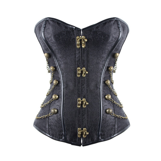 Vintage court steampunk goth corset